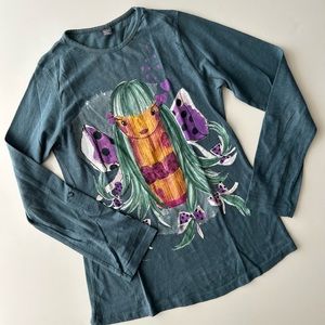 Zara Girl’s Long-Sleeve Graphic T-Shirt